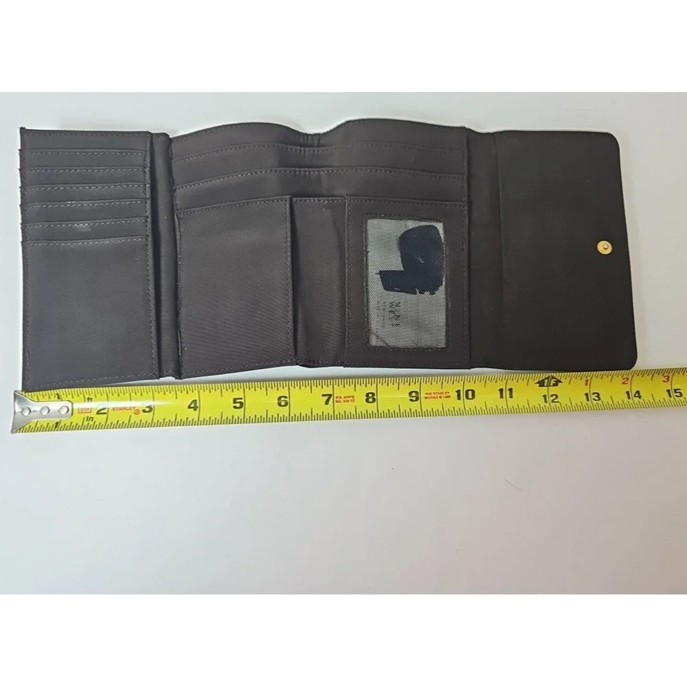 Nine West Women's Wallet  100% Polyester Genuine Leather Trim Color:Brown‎